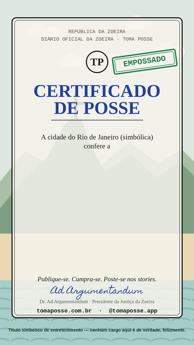 Certificado de posse